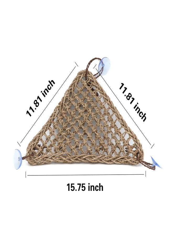 AQUA KT Reptile Lounger Lizard Bearded Dragon Snake Climbing Hammock for Reptile Bedding Amphibian Habitat Decoration, Made of Seagrass - Image 5